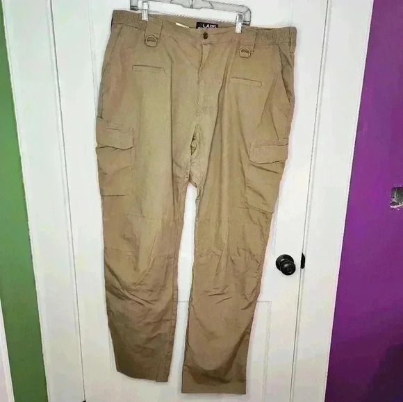 LAPG Police Gear Men's Basic Operator Pant 46x36.5 Cargo Rip-Stop Boulder Khaki - Picture 1 of 5